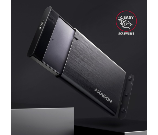 Axagon EE25-A6M, USB 3.2 Gen 1 - SATA 6G 2.5" RAW box, bezśrubowy - 1353409 - zdjęcie 4